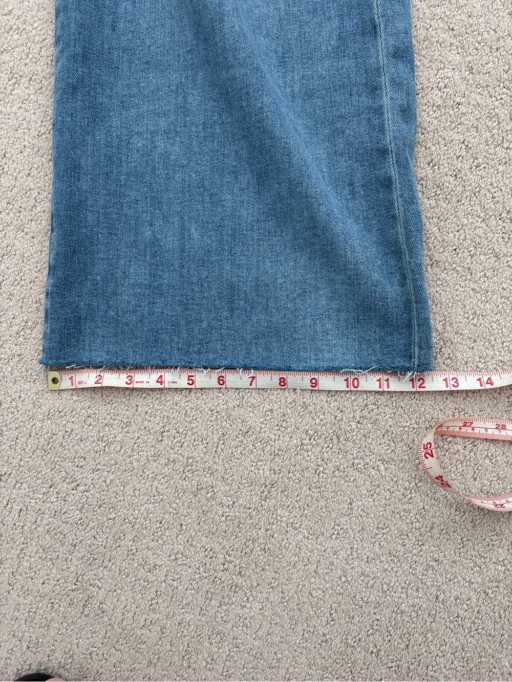 PAIGE Anessa Medium Wash Wide-Leg Crop Jeans SZ 34 waist - Picture 8 of 8